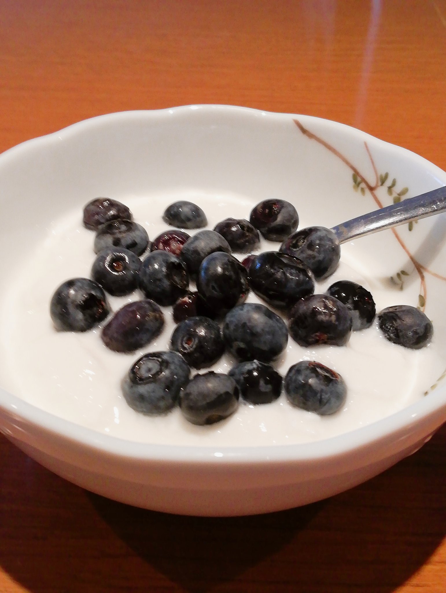 Presentationcafe プレゼンテーションカフェ ひたすらシンプルな生ブルーベリーヨーグルトです ヨーグルト自体は甘さ控えめにしていますが お好みで甘くする事もできます まだしばらくはブルーベリーは仕入れられます ブルーベリー単体盛りも出し