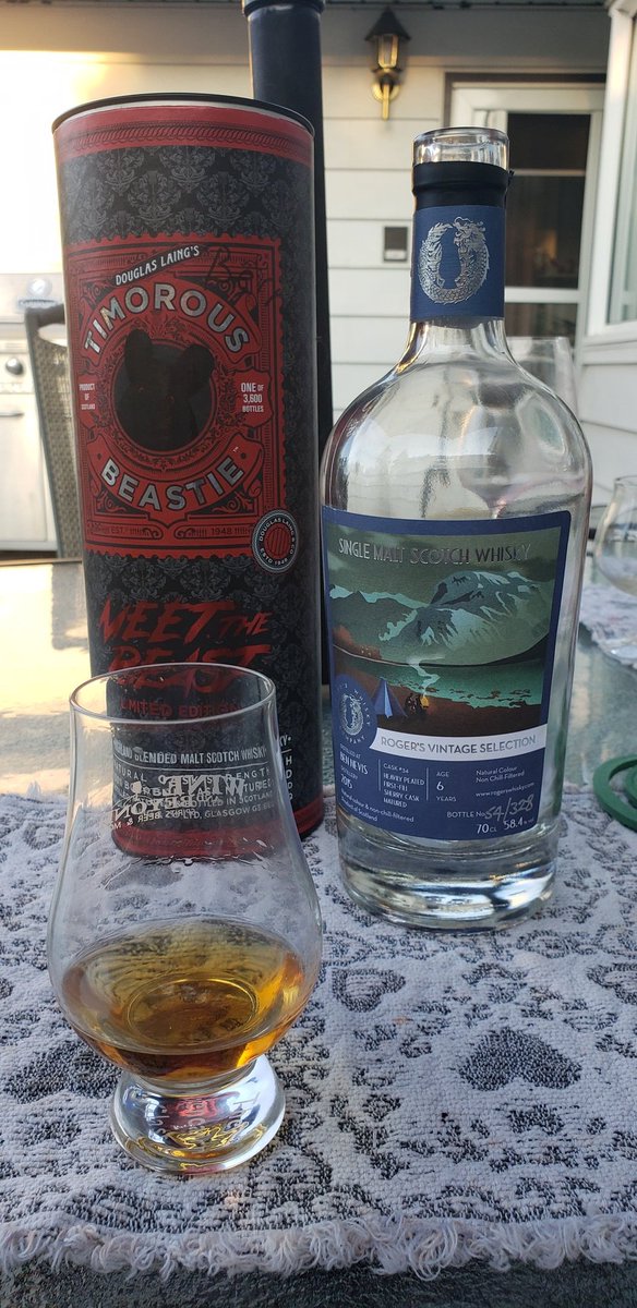 Both fantastic drams... which one is in my glass??  <a href="/whisky_yes/">Dave Scott (account is inactive)</a> @EdmScotchClub <a href="/GeordieMoski/">Geordie Moski</a> <a href="/BoutiqueyDave/">Dave Worthington 🥃💙</a> <a href="/DLaingWhisky/">Douglas Laing</a> <a href="/caskstrengthpod/">Cask Strength - The Whisky Podcast</a> #Whisky
