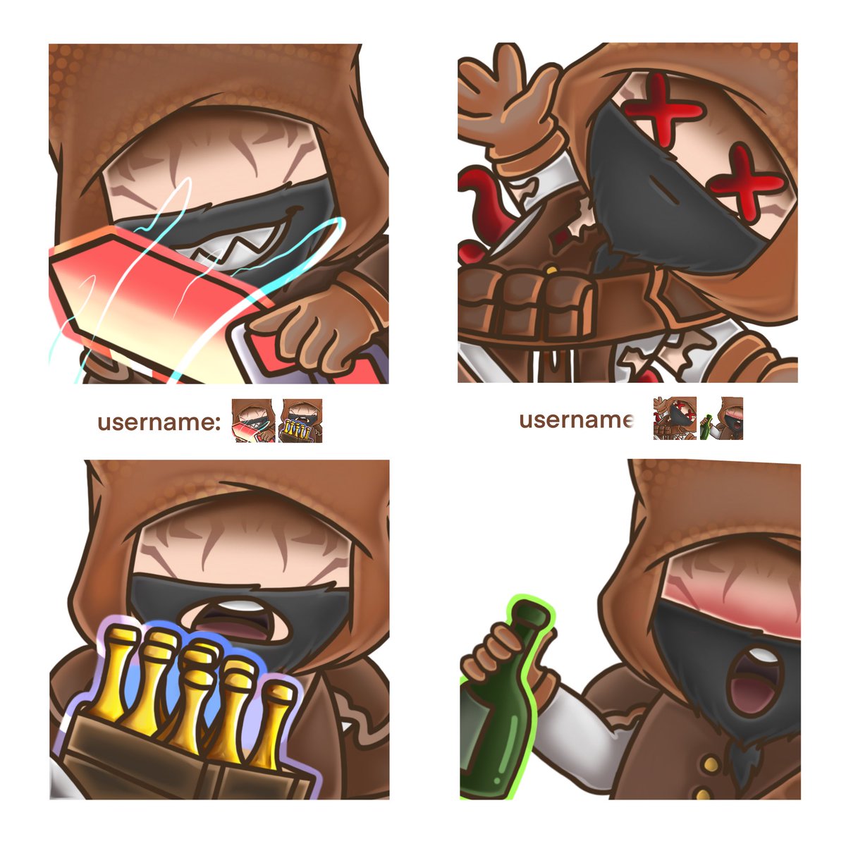 kryannedaneart's tweet photo. Emotes commission for @bartumbel69 !! Really enjoyed detailing each of these! 

❌ Do not repost/copy artwork
🏷 artist commission #opencommission #commissionopen vtuber avatar dnd oc ffxiv looking artist icon commission overlay waiting screen commissioned art emote emotes twitch https://t.co/QZyA11dRYM