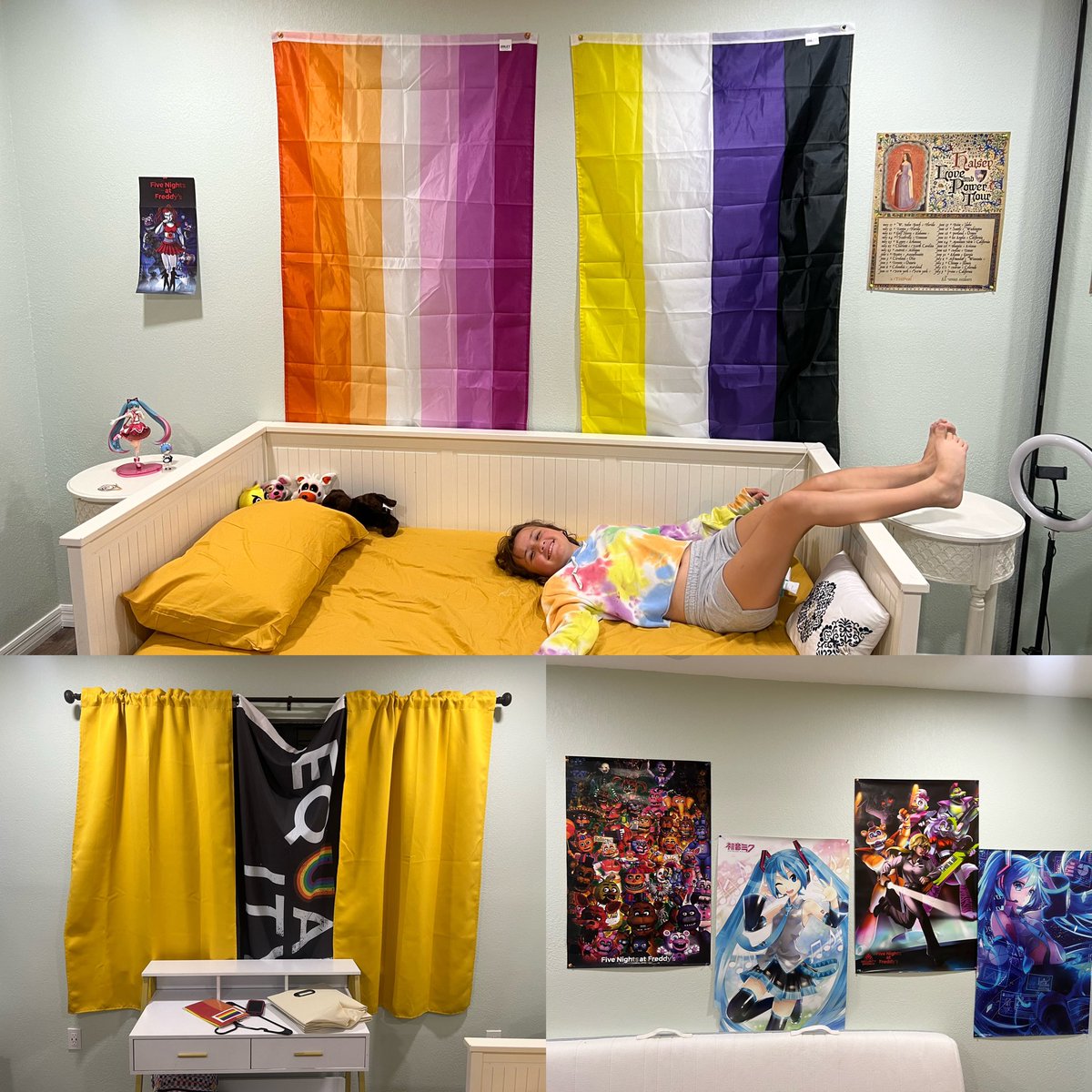 HoorayItsJ's tweet image. Lex is pretty much moved into their new room and psyched about a new bed.🌈 🏳️‍🌈❤️#pride #parenting #dadblogger #dadbloggers #equality