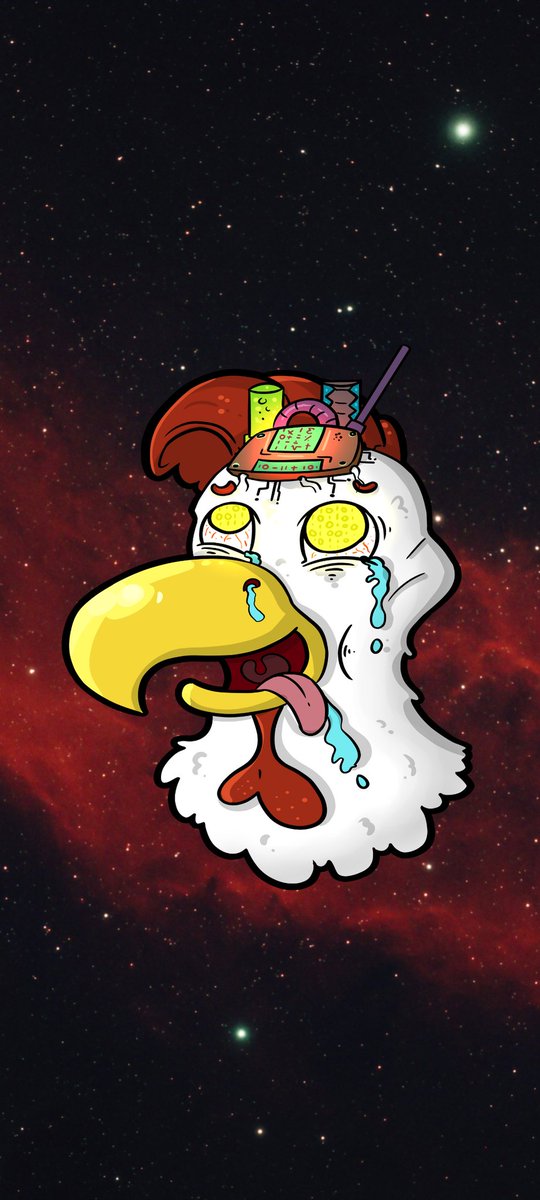stellar_drones's tweet image. Which chicken wears it better? Puffy, Leaky, or Stoner? #StellarNFT #stellarxlm