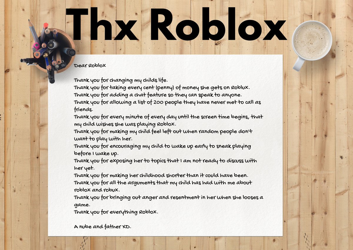 LuckyTh13627704's tweet image. I got this from a friend of mind. She won't post it, so I have asked her if I can, she agreed. So Parents of kids who play Roblox - you must read this
#robloxparents