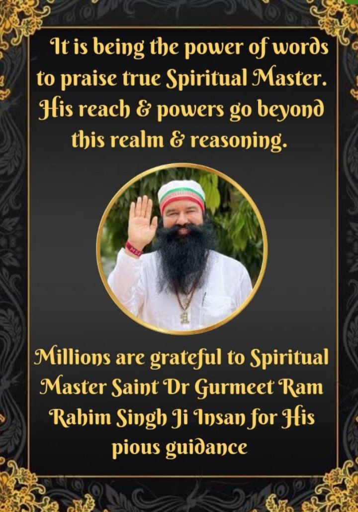 janviGarg19's tweet photo. #CountdownBegins as it is 1 day to incarnation month of spiritual master Saint Gurmeet Ram Rahim ji which is celebrated by doing welfare works by his millions billions of volunteers in whole world 🌎 https://t.co/1TFeU2VsZT