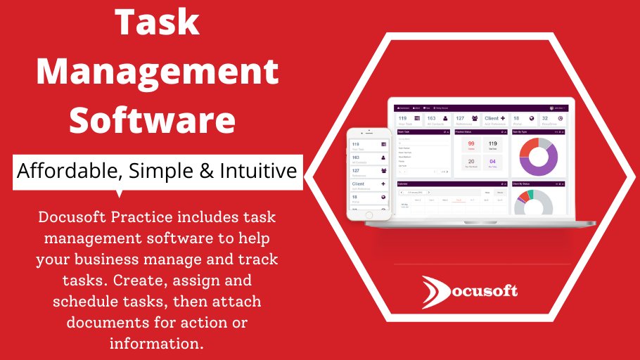 Docusoft Practice includes task management software to help your business manage and track tasks. Create, assign and schedule tasks, then attach documents for action or information.
Learn about our task management software: docusoftpractice.net #TaskManagementSoftware