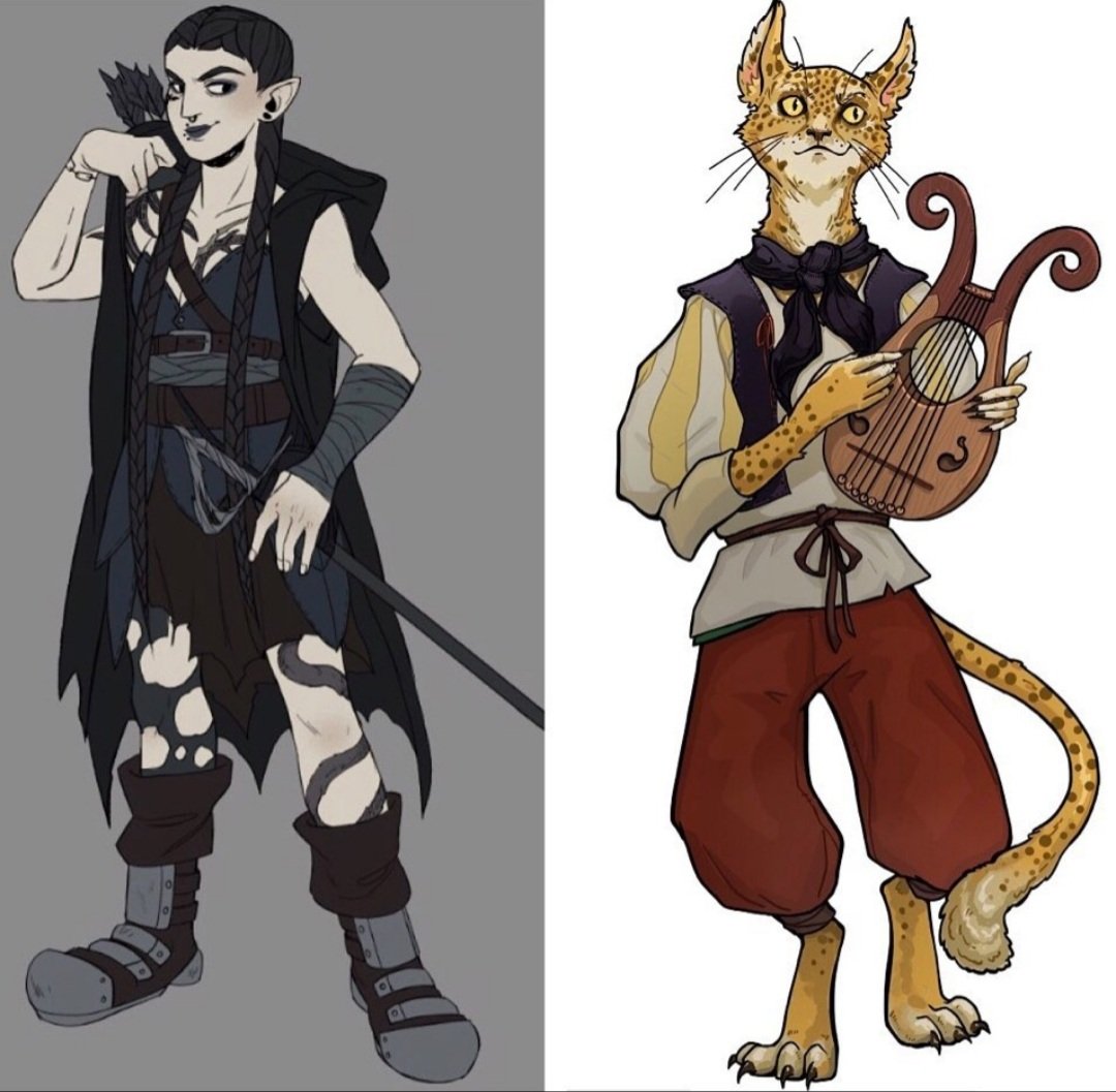 boardgameyogi's tweet photo. #DnDcharacter is trending and I just wanna take a moment to appreciate having had the chance to play these wonderful characters whilst being part of the @joindicebreaker team 😊❤ Mist on the Mountain &amp; Hel (full name never revealed) were so much fun to play! I miss them https://t.co/kAkigU3Are