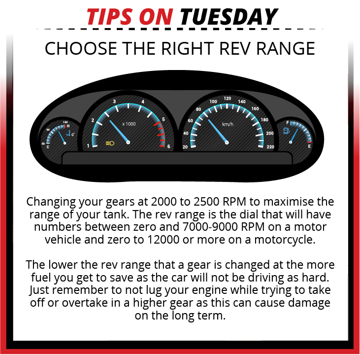 MasterDriveSA's tweet photo. Don't just shift away, use the right rev range to save you fuel
#masterdrive #tipTuesday #arrivealive #advanceddriving #roadsafety #fuelsaving #MasterDriveHiPerformance @_ArriveAlive https://t.co/b1xHNjhLYH