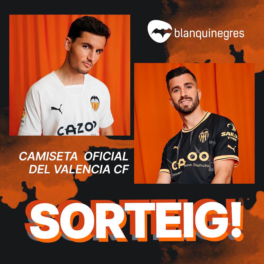 𝐒𝐎𝐎𝐎𝐑𝐓𝐄𝐈𝐆 🎉
Guanya la nova camiseta del 𝑽𝒂𝒍𝒆𝒏𝒄𝒊𝒂 𝑪𝑭 
Per a participar:
- Seguir a Blanquinegres en Twitter
- Compartir el tweet
- Mencionar a dos amics
Molta sort a totes i tots
El guanyador/a eixirà als perfils oficials de Blanquinegres el  18 d’agost