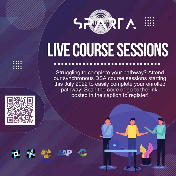 EthicsLearning's tweet image. LOOK: SPARTA&apos;s First Ever Live Course Sessions are here! To learn more and to sign up, simply scan the QR code below or visit: tinyurl.com/LiveCourseSess…

#SPARTA #ProjectSparta #SpartaPH #ethicslearning #ethicsph #dataethicslearning