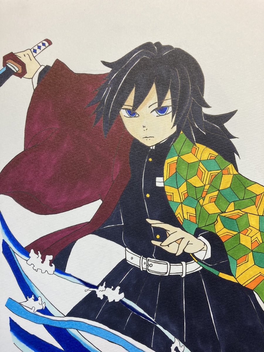 yukimachi_i's tweet photo. おかきさんのイラストが、ファンアートと聞いて。鬼滅の刃です。 https://t.co/LXp47kyZJA