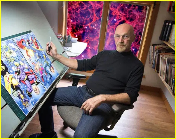 MuseodelComic's tweet photo. #JimStarlin celebra su 50 aniversario en el Noveno Arte a lo grande. El creador de Thanos, Gamora y Drax protagonizará en la SDCC un panel retrospectivo. Esta semana, el jueves 21 de julio, el artista repasara con sus fans incondicionales, una de sus creaciones más destacada. https://t.co/uB3MKbHA6m
