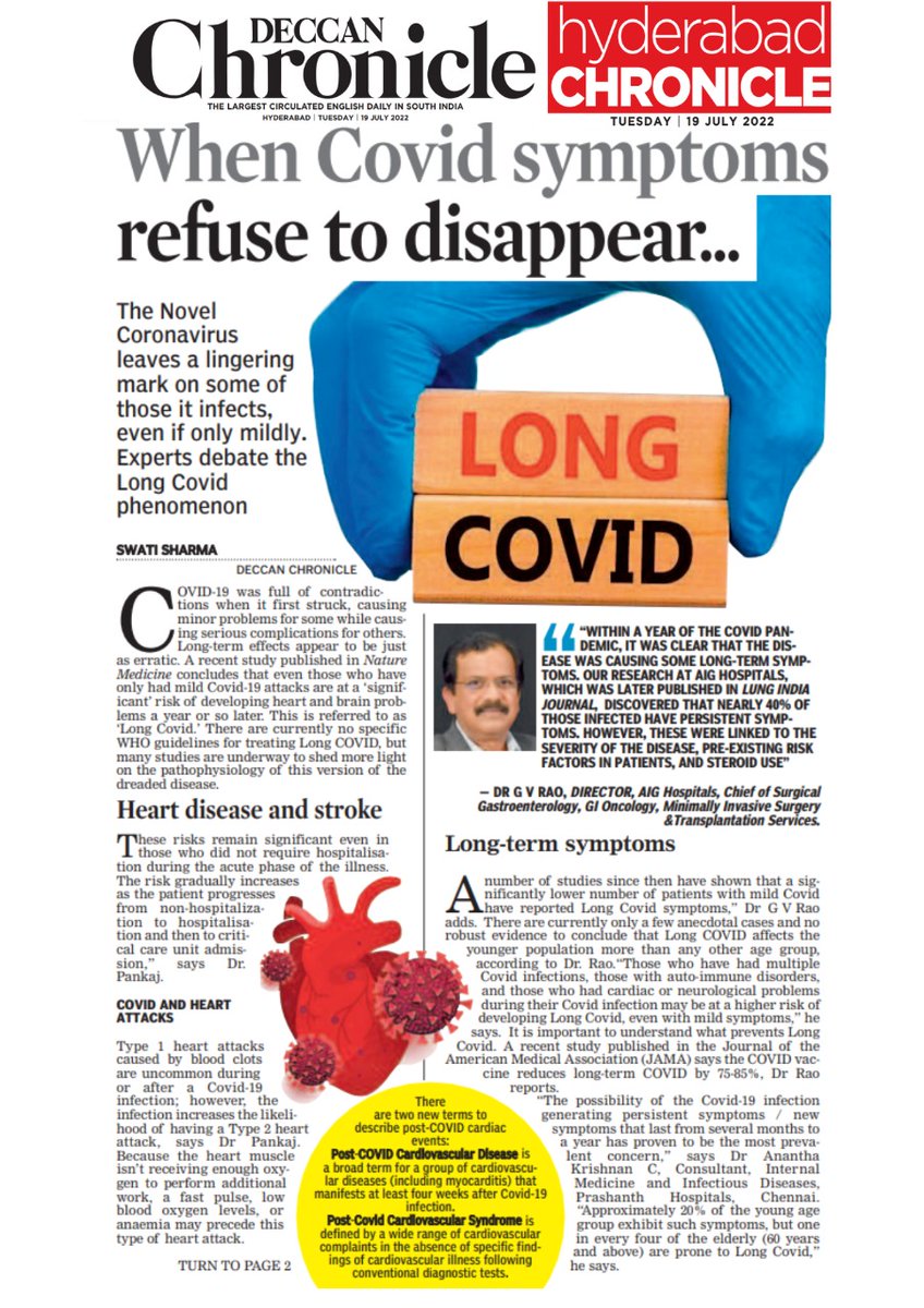 #LongCOVID needs multidisciplinary efforts to understand and deliver optimum care. Yes! It is concerning but evidence also states that protocol driven disease mgmt holds the key. Our goal should be to keep the disease as mild as possible. #GetVaccinated #IndiaFightsCOVID