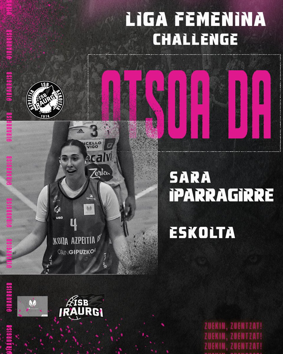 Bere onena ematetik dator. Baina bere onenak emateko dago. Gure taldeari kasta eta
indarra itxasten dizkio berarekin dakarren gatzari esker. Sara Iparragirre, nola ez, otsoa da