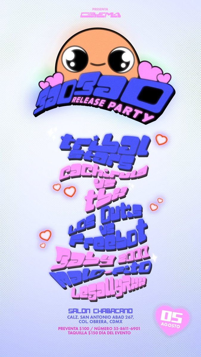 RELEASE PARTY de BAO BAO el siguiente single 
Q perra emoción 💕