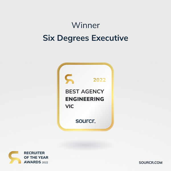 SixDegreesExec's tweet photo. We are so excited to announce that Six Degrees Executive Melbourne has been announced "Communications and Engineering Agency of the Year" as part of the Sourcr 2022 Recruiter of the Year Awards! 😍🙌✨

#recruitment #sourcr #recruiterawards #winners https://t.co/0AxZXHQHDX