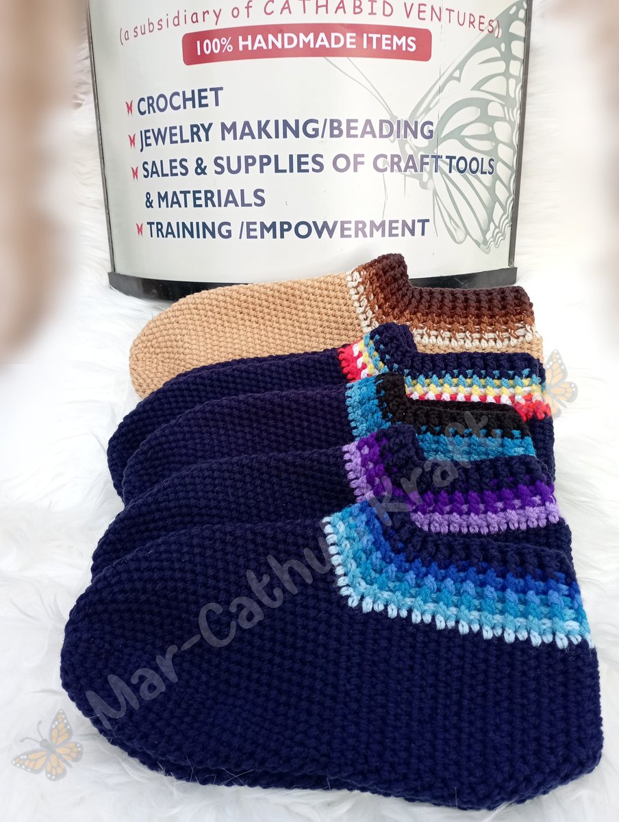 MarCathys_Kraft's tweet photo. Cold got nothing on you😁🤩
#crochet_shoes #crochetslippers #crochetsocks #crochet_shoes_for_adult #crochet_shoes_for_all #coldfeet_remedy #coldfeet_solution #hand_crafted #crochetfashion #crochetgiftstore #handmade_gift #handmadegift_store #hand_crafter 💯%#handmade https://t.co/u0ur3F57GC