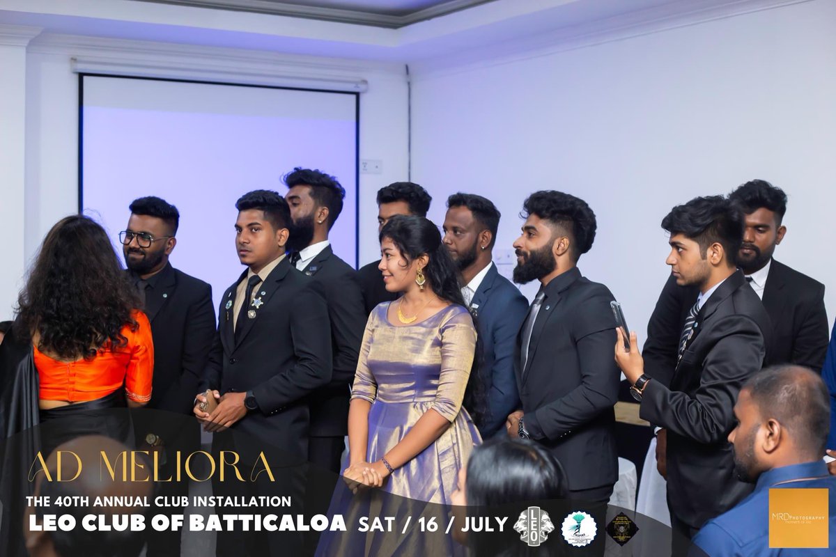 Batti_Leos's tweet photo. AD_MELIORA
The 40th Club Installation of Leo Club of Batticaloa

#battileos 
#306c2leos 
#installation 
#lionsclub 
#leoclub https://t.co/ONrN5nsdMy