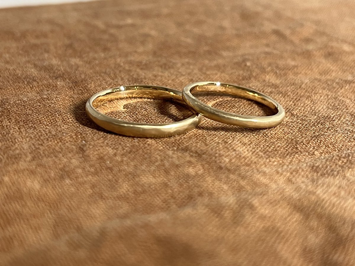 フーちゃんが作った結婚指輪をはめてくれてる夫婦の方が何組か