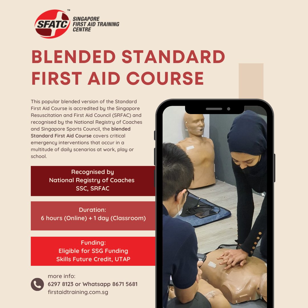 Get your First Aid certifications and elevate yourself to global standards. Authenticity guaranteed.⁠
⁠
Call us Now!⁠
Tel: +65 6297 8123⁠
WhatsApp: +65 8671 5681⁠

#safetyfirst #safety #ppesafety #firstaid #firstaidsg #sgfirstaid #singaporefirstaid #standardfirstaid