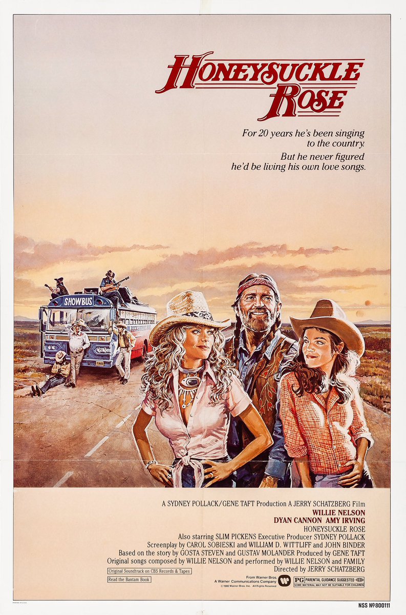 🎬MOVIE HISTORY: 42 years ago today, July 18, 1980, the movie ‘Honeysuckle Rose’ opened in theaters!

#WillieNelson #DyanCannon #AmyIrving #SlimPickens #JoeyFloyd #CharlesLevin #MickeyRooneyJr #LaneSmith #PepeSerna #PriscillaPointer #DianaScarwid #EmmylouHarris #JerrySchatzberg