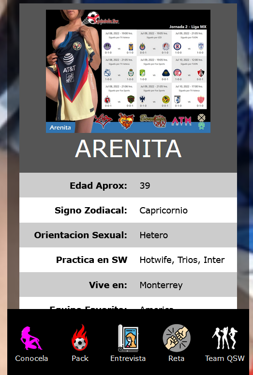 QuinielaSW's tweet photo. varios me han preguntado que onda con los packs de las chicas del #TeamQSW asi que ahi les va
en la pagina principal de https://t.co/ZugWhEZCsr hay un boton color moradito, hay que dar click ahi para conocer a la chica de la jornada ahi podras ver informacion de ella https://t.co/LZuzz94muZ