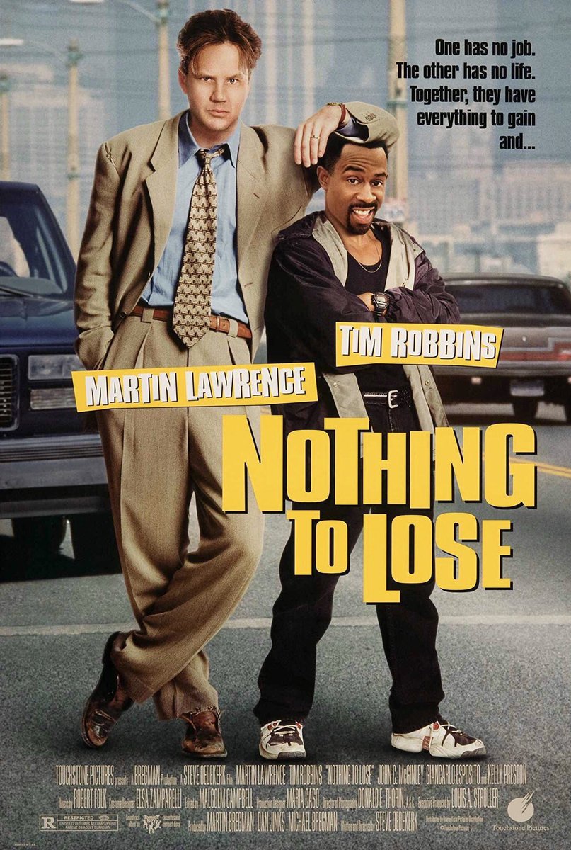 FilmNewsNos's tweet photo. 🎬MOVIE HISTORY: 25 years ago today, July 18, 1997, the movie ‘Nothing to Lose’ opened in theaters!

#MartinLawrence #TimRobbins #JohnCMcGinley #GiancarloEsposito #MichaelMcKean #KellyPreston #SusanBarnes #RebeccaGayheart #SamariaGraham #MarcusTPaulk #PennyBaeBridges #IrmaPHall https://t.co/UMbq6qE6G0