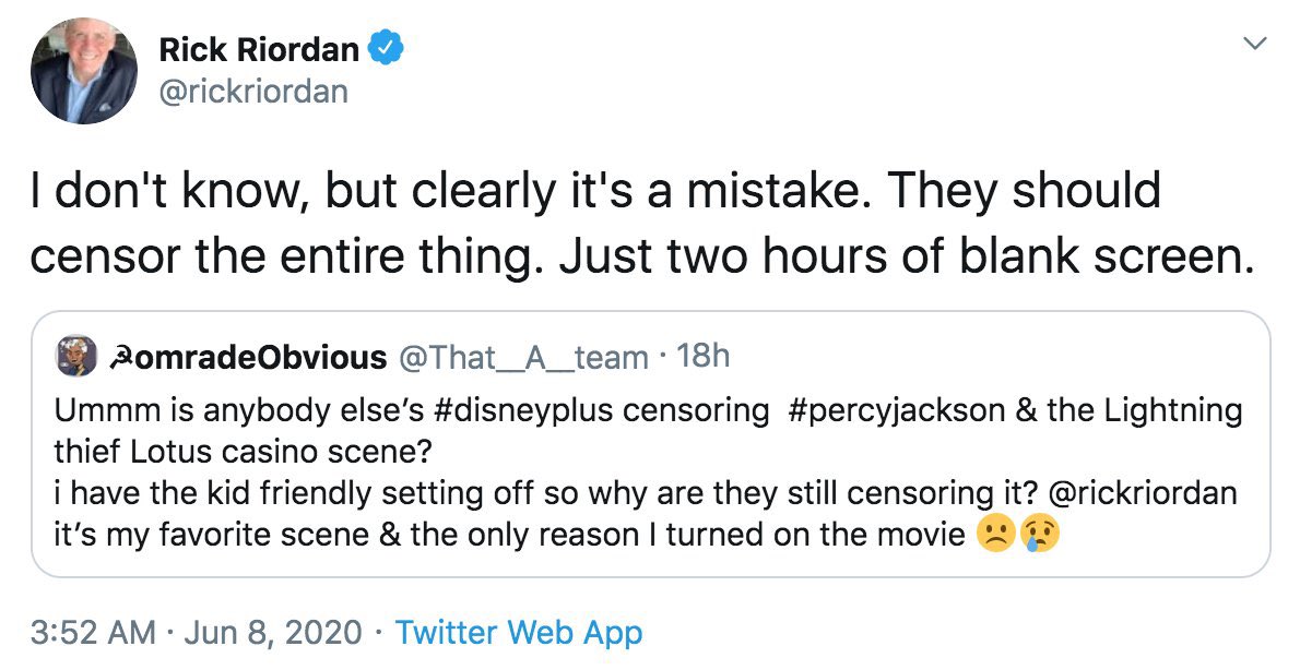 zuzutron's tweet photo. remember when rick riordan spilled https://t.co/Lx84sQGAeO