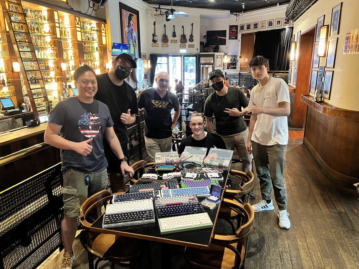 Lunch n Keebs in Taiwan - nothing nerdy about this at all!