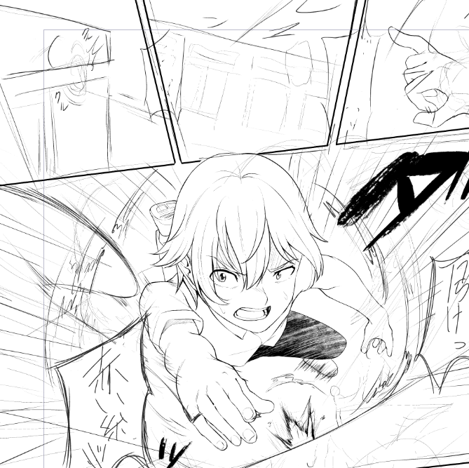 ワイヤーアクションは描いてて楽しい 