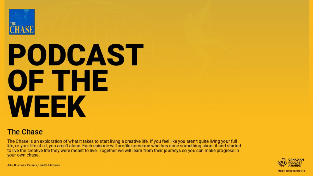 Podcast for the week of Jul 19th: "The Chase" @Mike_J_Grant #potw #canadianpodcasts #podcasting #podcast #canada #week29