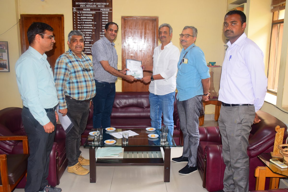IPIRTI's tweet photo. Mou was signed between #IPIRTI and M/s Indian Timber Products Pvt Ltd regarding Development of Fire Retardant Door(FRD) shutter for 120mins rating as per BS-476/IS 3614 https://t.co/Yyt5t07dOv