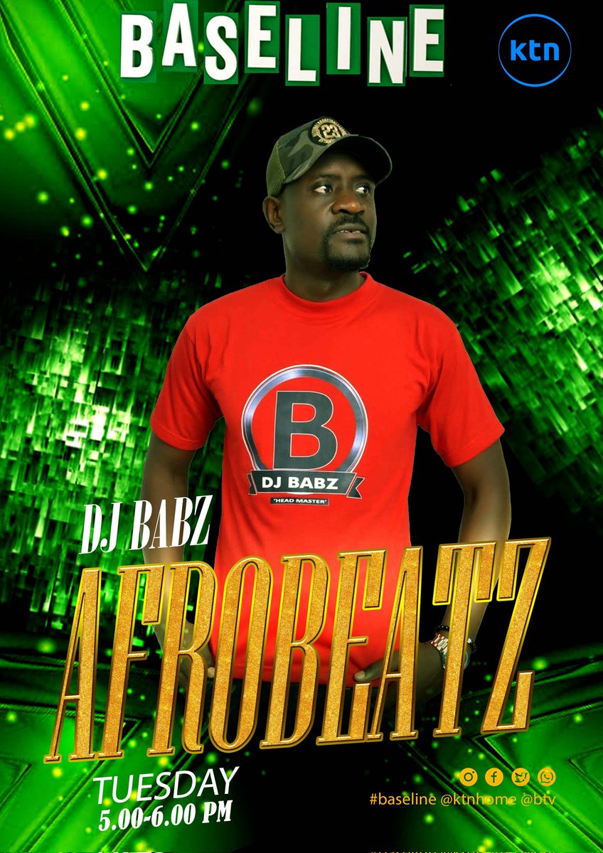 Babz_headmaster's tweet photo. Tuesday edition #AFROBEAT #afronation @ktnhome_ 5_6pm
@MataraInnocent #heatwave #TheHeadFix https://t.co/Aj5lvdAFNy