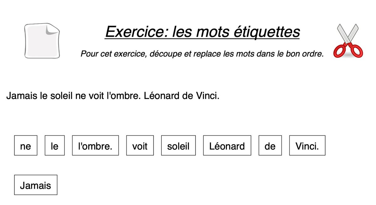AnnarelliB's tweet photo. #leclicpedagogique - Ce générateur gratuit permet de créer une page avec une phrase et des mots à découper sous forme de fichier PDF. Chaque feuille est entièrement personnalisable.
https://t.co/0u1IiXh6mY https://t.co/PTj4JFmebr