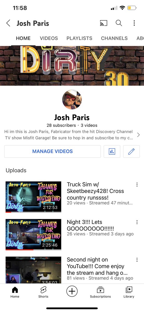 JParis_30's tweet photo. Im back! Make sure you swing by and subscribe to my streaming channel on YouTube! More post soon to come! 🤘🏻 Thanks!        https://t.co/tnYsaCq4jZ https://t.co/0WyoW7q3bR