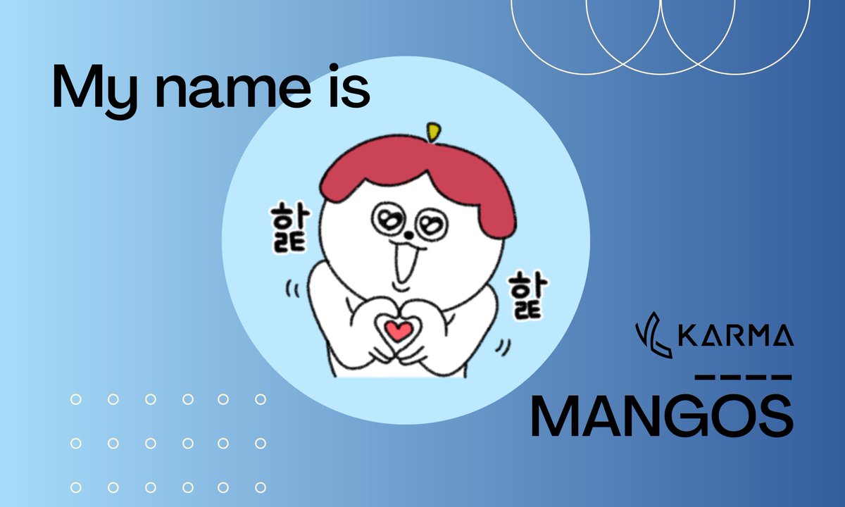 [KARMA]'s New Emoji 'MANGOS's is available NOW!
Balkari's Blockchain Secure Messaging APP 'KARMA' released MANGOS Emoji!
🥳MANGOS is FREE in KARMA!🥳

Please check the details here!
Xangle:
xangle.io/project/BKR/bl…
Official Blog:
blog.naver.com/balkari_compan…