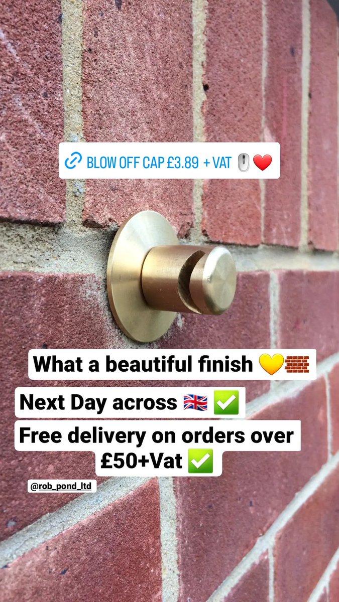 Brilliant way to finish Boiler and Cylinder Blow Offs ❤️

This brilliant <a href="/RobPond_Ltd/">Rob Pond Ltd</a> gives the best finish to Blow Offs

Suitable for 15 and 22mm ✅️
Brass finish ✅️
Next day across the 🇬🇧 ✅️
Free delivery on orders over £50+vat✅️

macdonaldplumbingsupplies.com/pipe-fittings-… 🖱