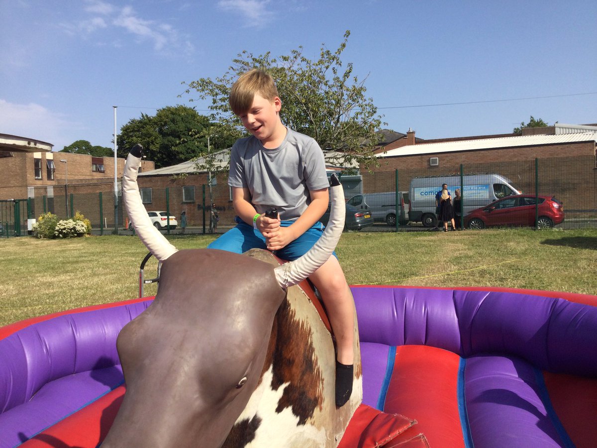 StOswaldsPriLiv's tweet photo. Who is up for a ride on the bull? @StOsYear6 https://t.co/CCkG99R7Jn