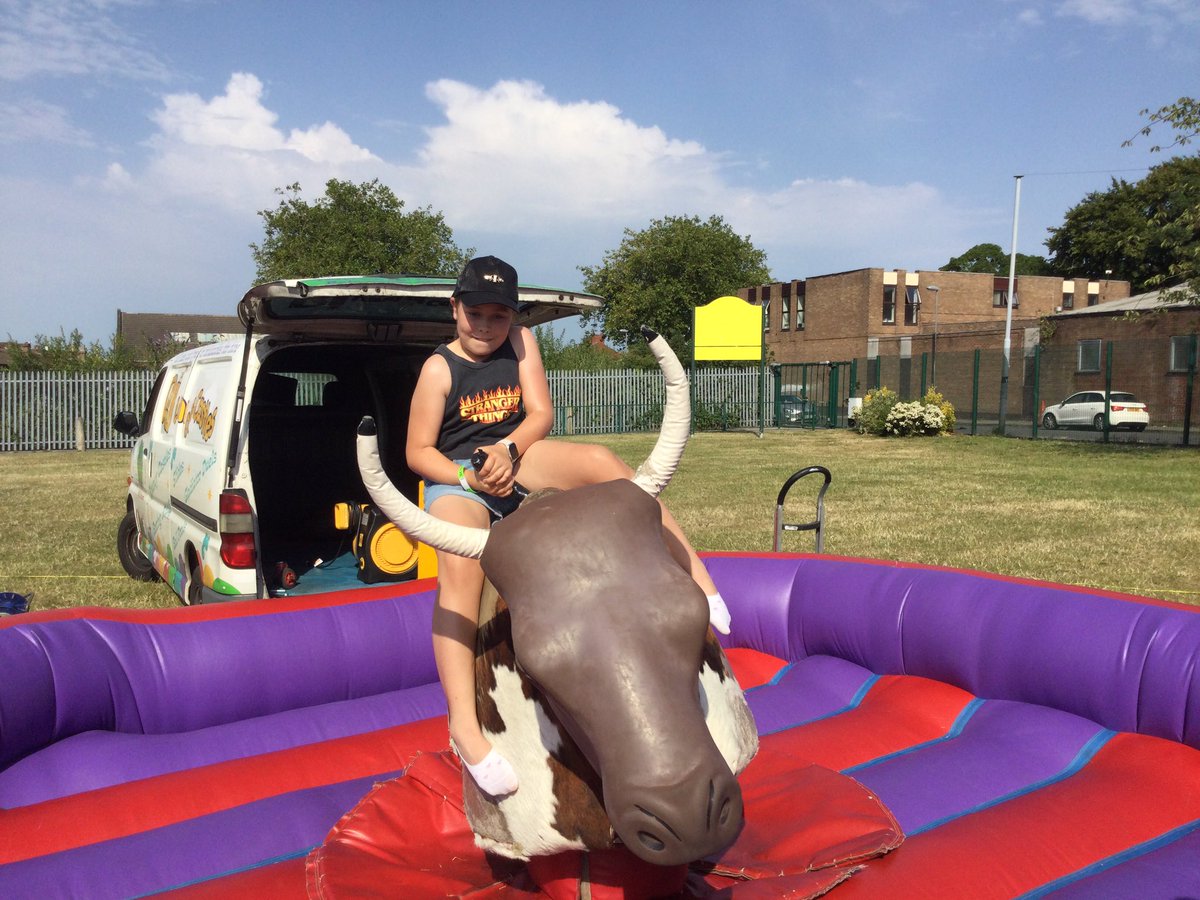 StOswaldsPriLiv's tweet photo. Who is up for a ride on the bull? @StOsYear6 https://t.co/CCkG99R7Jn