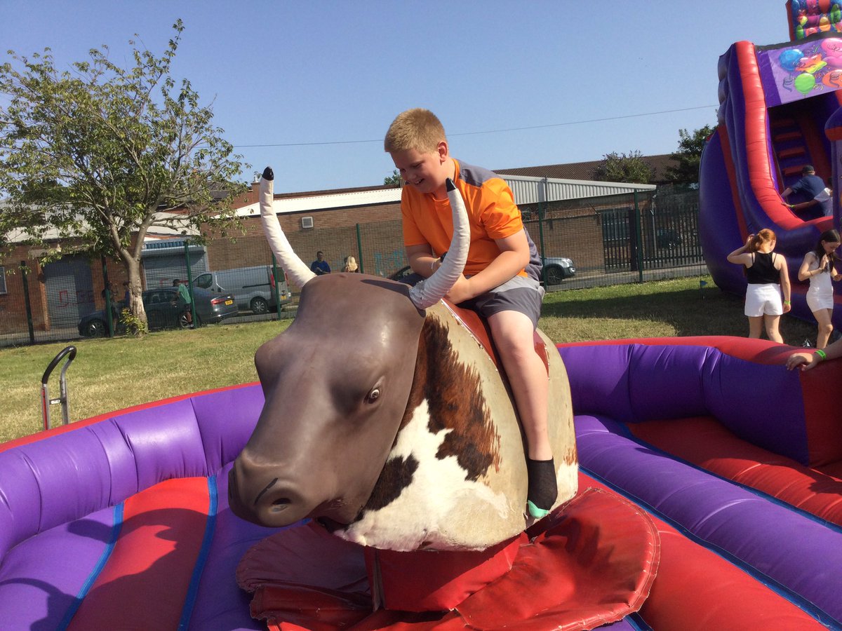 Who is up for a ride on the bull? <a href="/StOsYear6/">St Oswald's Catholic Primary School - Year 6</a>