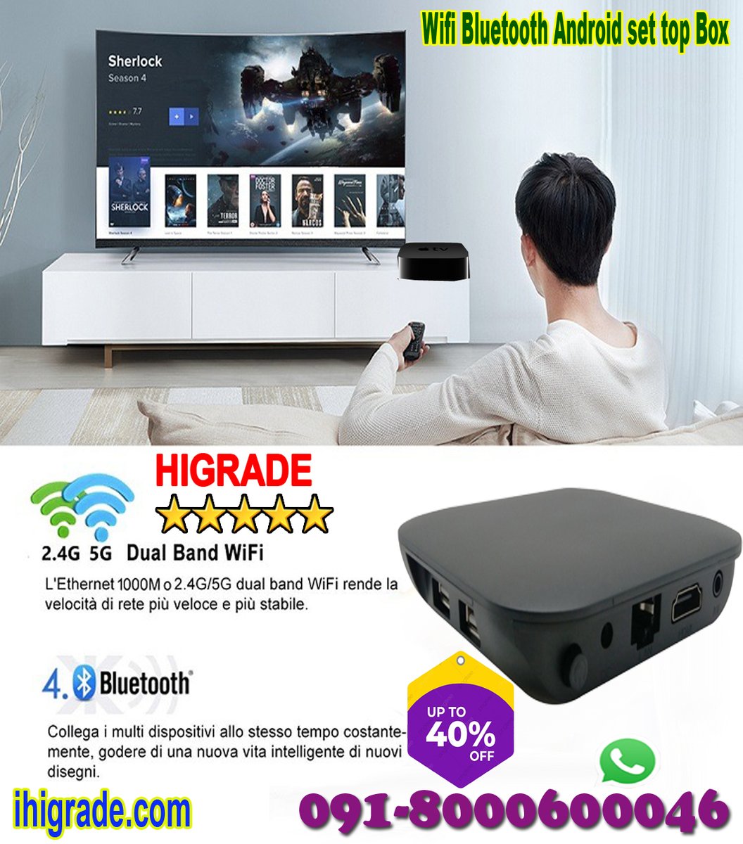 SuperTechGuru's tweet image. HiGrade Wifi Bluetooth Android Set Top Box
🔲Call/Whatsapp 091-8000600046 for Worldwide Home Delivery and cash on delivery in india
✅Visit-amzn.to/3E0VxFY
✅Shop Now USA-amzn.to/3rZ5TkZ
✅visit- ihigrade.com
#androidsettopbox
#supertechguruji
#rnait