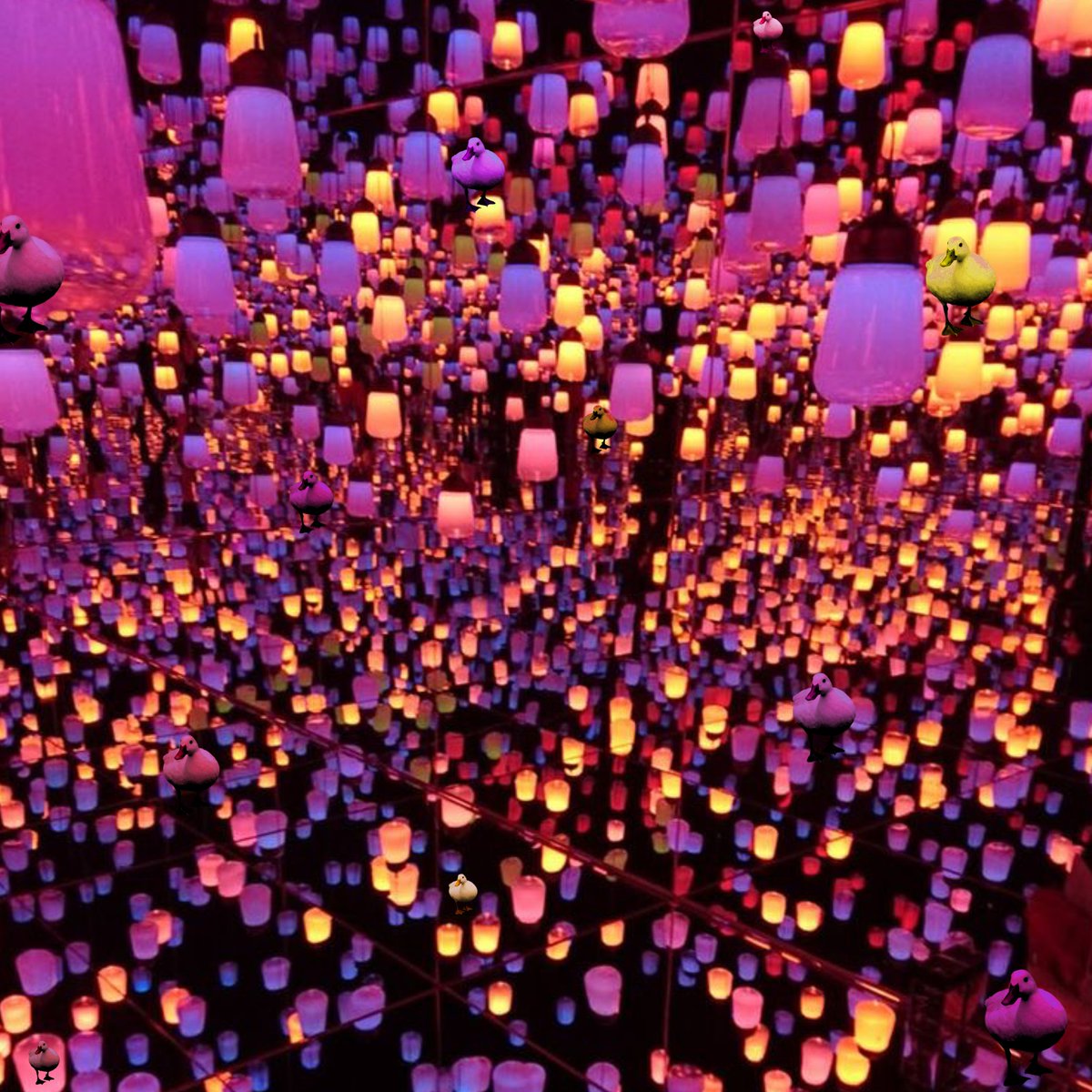 ㅤㅤ

11 ducks are on the loose! They are all hiding in the city of lanterns, can you find all of them?

Find every duckling in the picture and qrt your answer to receive a prize for your hard work in catching our cheeky bibes.

ㅤㅤㅤㅤ