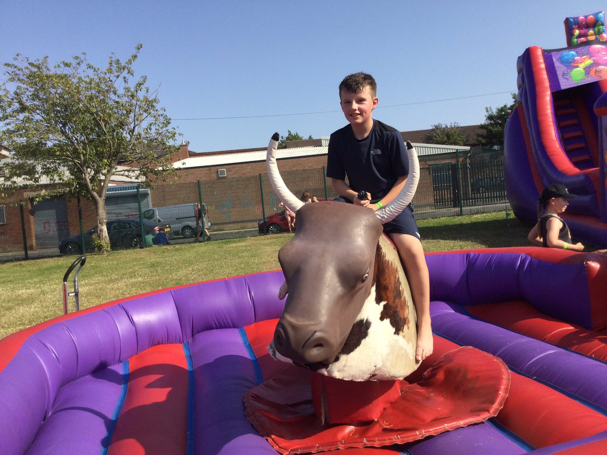 Who is up for a ride on the bull? <a href="/StOsYear6/">St Oswald's Catholic Primary School - Year 6</a>