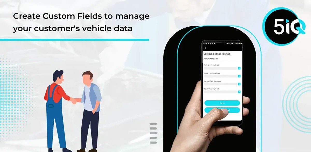 5iQ_Software's tweet photo. Create Custom Fields to manage your customer's vehicle data in 5iQ workshop software and increase your sales by getting more accurate information on vehicle-specific needs.

https://t.co/zyUcDsAkCv

#VehicleManagement #WorkshopSoftware #5iQ #AutomotiveSoftware #AutoRepairSofware https://t.co/6KZhJygnJP