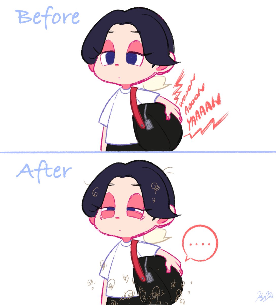 動物病院ビフォーアフター🐱
Before and after going to the veterinary hospital. 