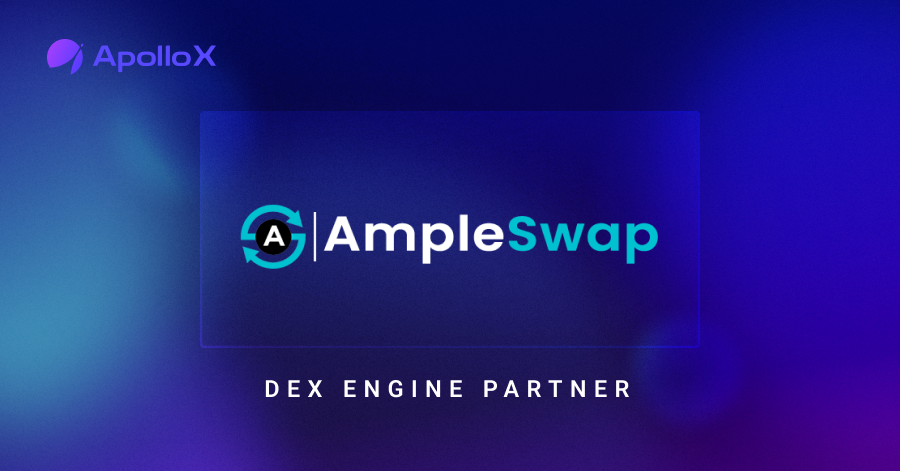 📣 ApolloX DEX Engine Partnership

ApolloX is pleased to announce our latest partnership for the DEX Engine with <a href="/ampleswap/">AmpleSwap</a>! 

We are currently accepting submissions for DEX Engine partnerships!

👉 Submit Application: apollox.link/dex-engine-form