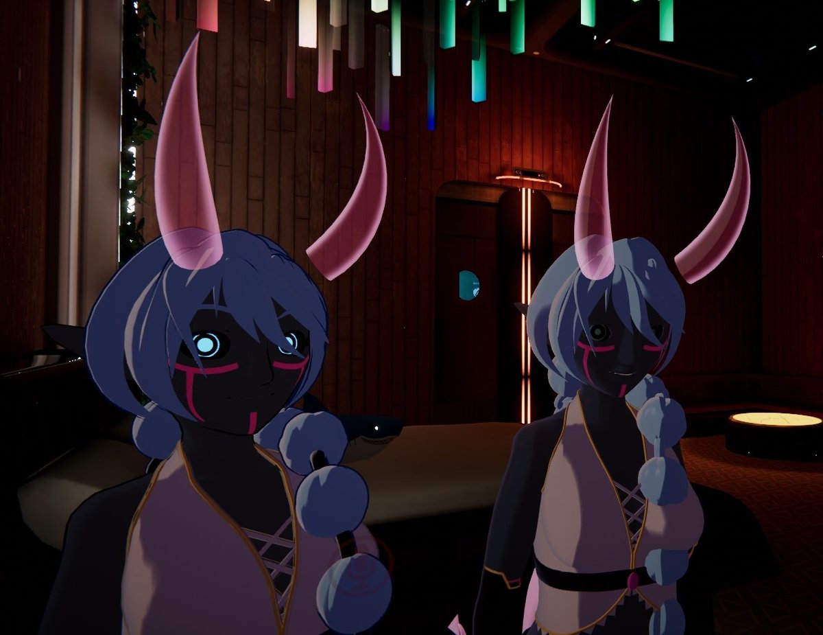 AjaxExabyte's tweet photo. Endian is showing me what he's done with @/ScutterA's model that was given to me. We're still messing with stuff to make it ready for VRChat, but I think it's coming along good \ o w o /

Left is what is now (still a WIP overall), right is what was given to us. https://t.co/o3OWMtEn3w