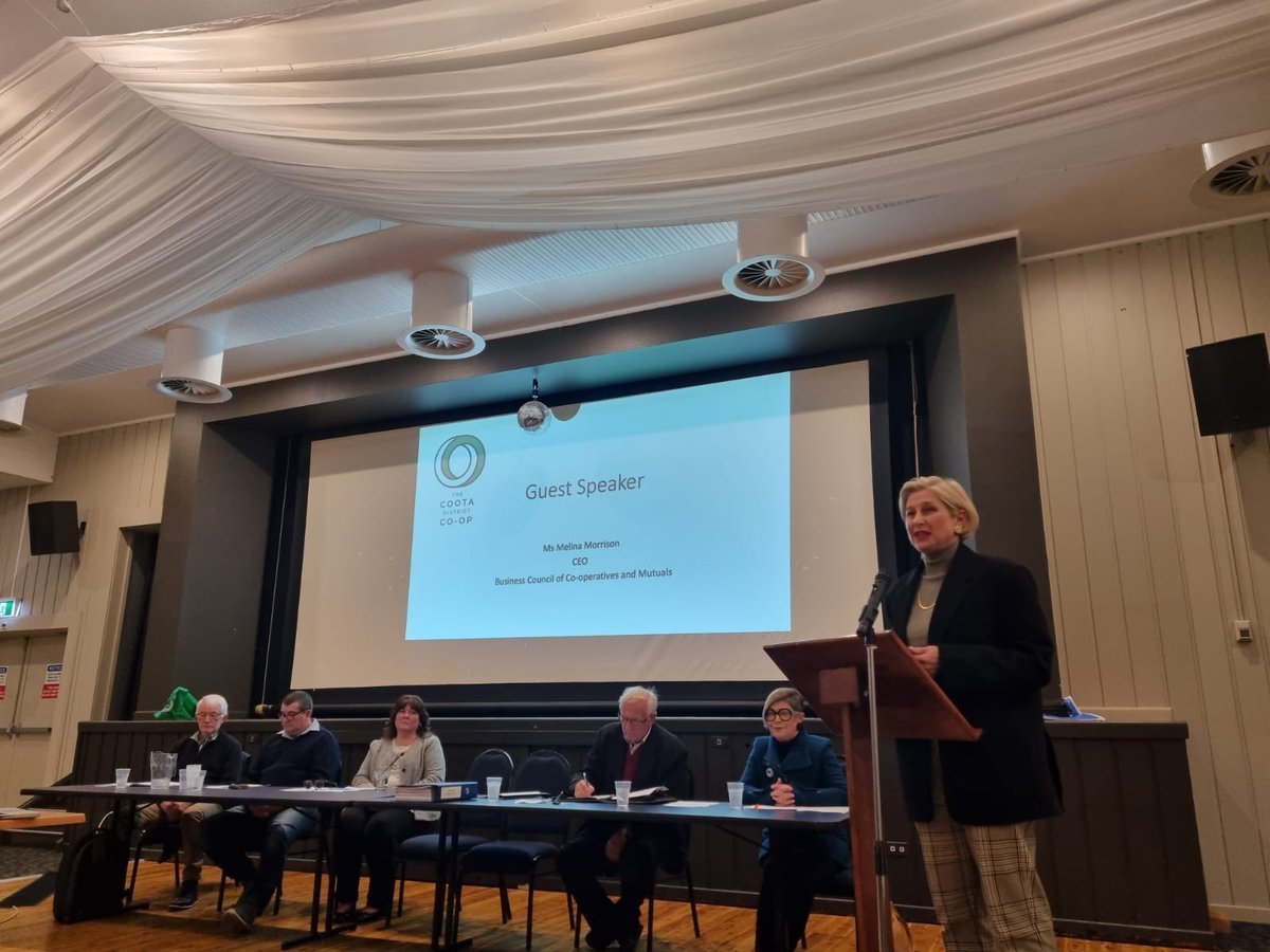 BCCM (@bccm_au) on Twitter photo It was great for our CEO <a href="/melina_bccm/">Melina Morrison</a> to speak at The Coota District Co-Op's inaugural AGM last night - such a wonderful milestone for the Cootamundra community. Looking forward to seeing what the #coop and its 700 members achieve next. It was great for our CEO <a href="/melina_bccm/">Melina Morrison</a> to speak at The Coota District Co-Op's inaugural AGM last night - such a wonderful milestone for the Cootamundra community. Looking forward to seeing what the #coop and its 700 members achieve next.