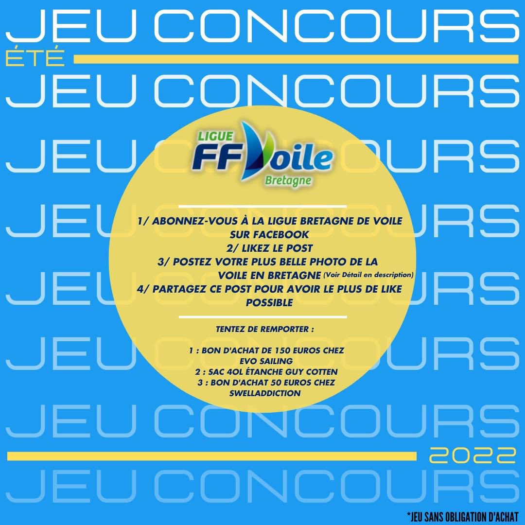 lbvoile_off's tweet photo. 🚨𝗝𝗘𝗨 𝗖𝗢𝗡𝗖𝗢𝗨𝗥𝗦🚨

Pour fêter l’été, la Ligue Bretagne de Voile vous propose un jeu concours pour tenter de remporter un des 3 lots suivants (suite en commentaire) https://t.co/bufrrkMxRv