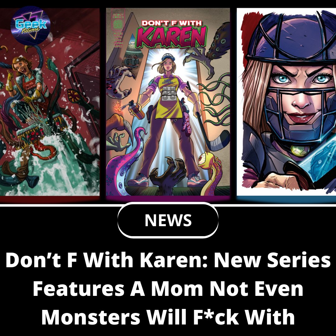 New series Don't F With Karen coming from <a href="/ThunderComicsOF/">Thunder Comics</a> &amp; <a href="/ScoutComics/">Scout Comics and Entertainment</a> brings a story of monsters, cursed objects &amp; a badass mom. Created by <a href="/joeldavidmoore/">Joel David Moore</a> &amp; Mike Capes. 

Read more here: bit.ly/3IRBRXE

#DontFWithKaren