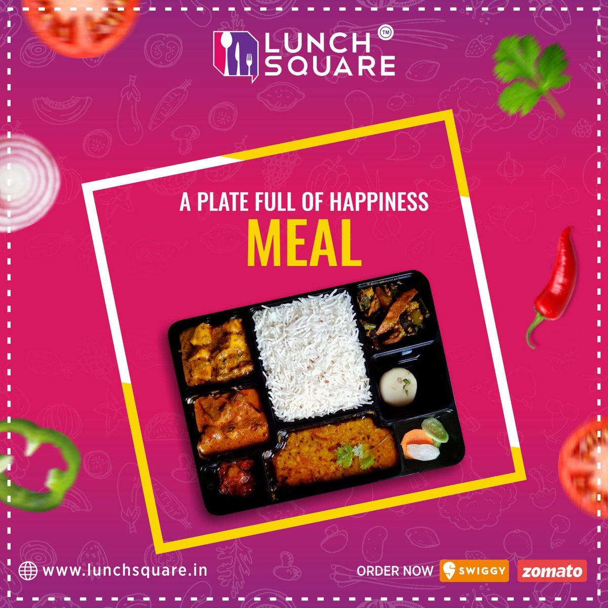 LunchSquare's tweet photo. A Plate Full Of Happiness Meal

Deliciousness at your doorsteps.

Just Wait, We Are Delivering Something Delicious At Your Lunch Table! 

To Order Click - https://t.co/mgFyfJcuSX - Zomato 
or Call - 7381337333

#bestrestaurantinbbsr #bestcloudkitchen #cloudkitchen https://t.co/hDTQtqx03S