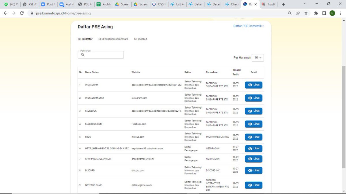 Aplikasi <a href="/facebook/">Facebook</a> dan <a href="/instagram/">Instagram</a> sudah terdaftar di PSE <a href="/kemkominfo/">IsNotSepuh</a> | <a href="/SPangerapan/">Semmy Pangerapan</a> @TeguhArifiyadi